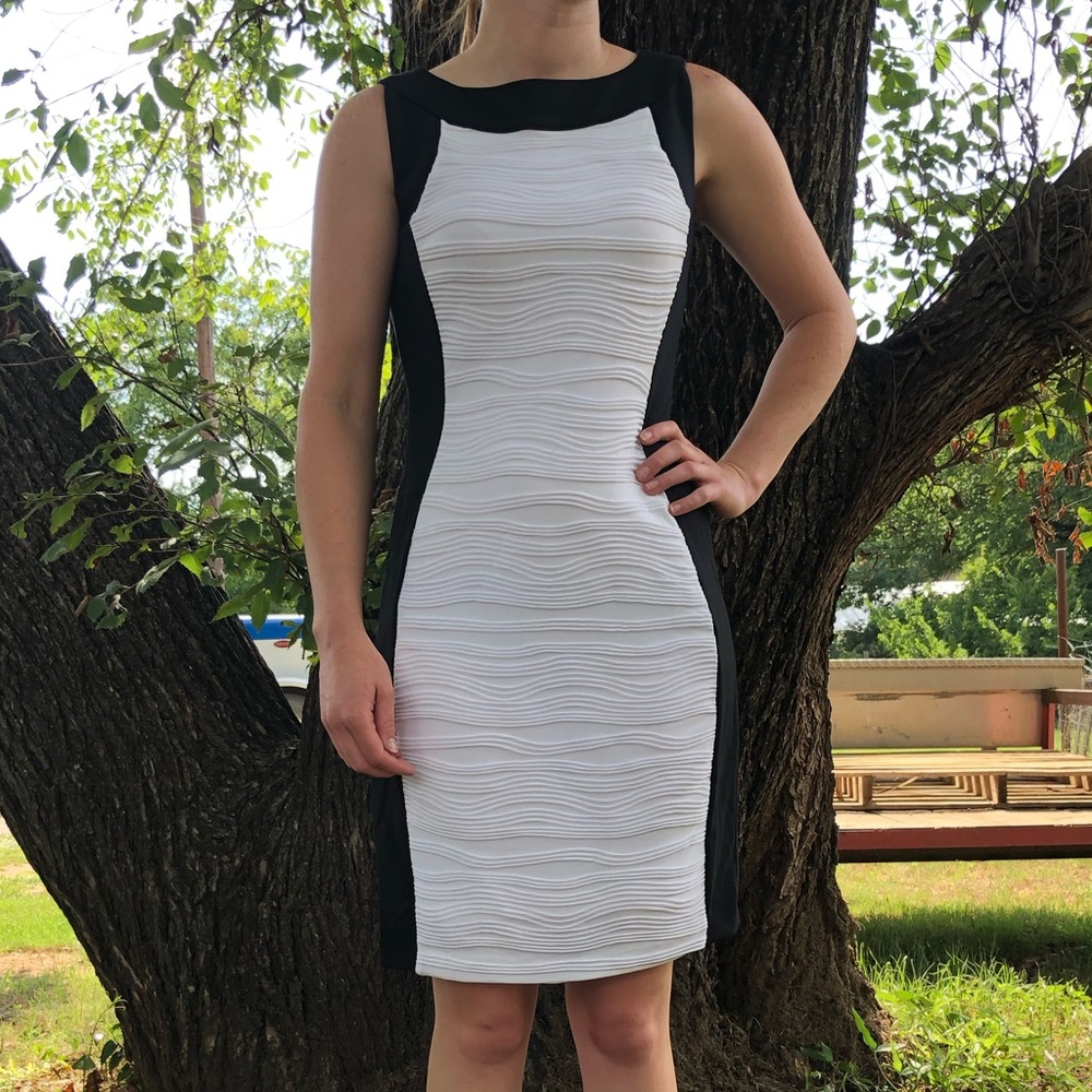 Calvin Klein 2 tone dress Size 4
